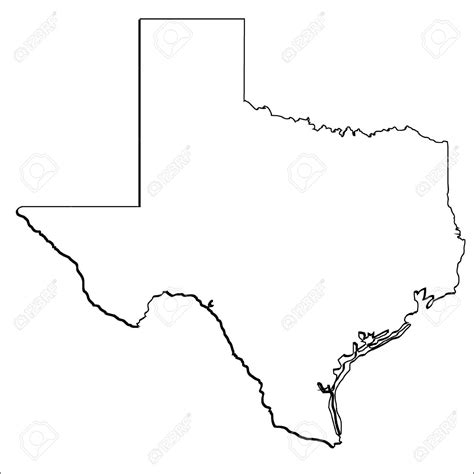 State Of Texas Outline Drawing at GetDrawings | Free download