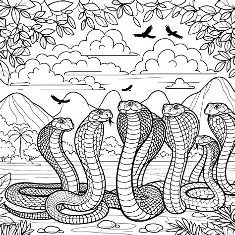 King Cobra Coloring Pages 48 - Coloring Pages Gem
