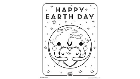 Earth Day Coloring Page
