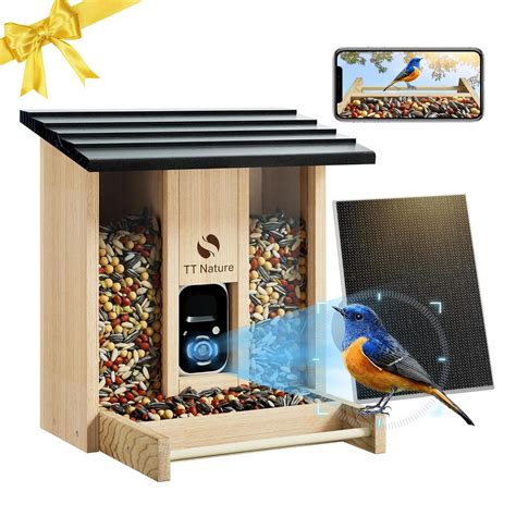 TT Nature Bird Feeder with Camera, Upgraded Smart Bird Feeder with ...