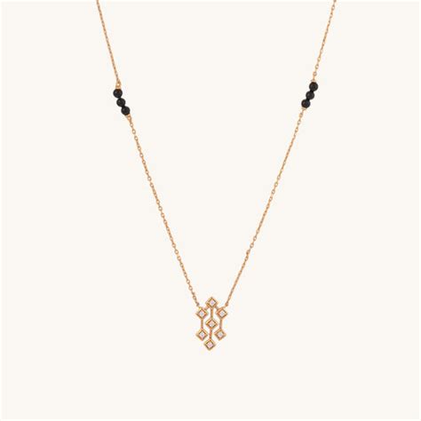 Buy Padma Diamond Mangalsutra | Gold Plated – PALMONAS