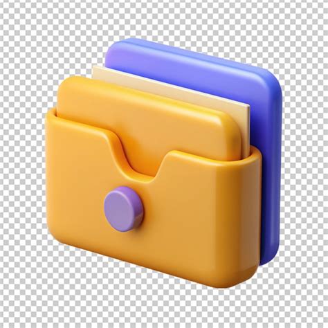 3d folder png | Premium AI-generated PSD
