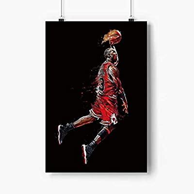 Buy Lilian Ralap Chicago MJ Jordan 23 Poster Paper Jump Shoot Michael ...