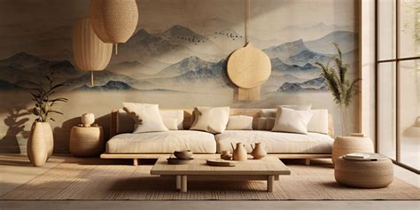 Serenity Feng Shui Landscape Retreat Wallpaper - Magicdecor®