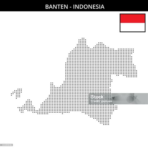 Small Square Dotted Map Of Banten In Indonesia Stock Illustration - Download Image Now - Asia ...