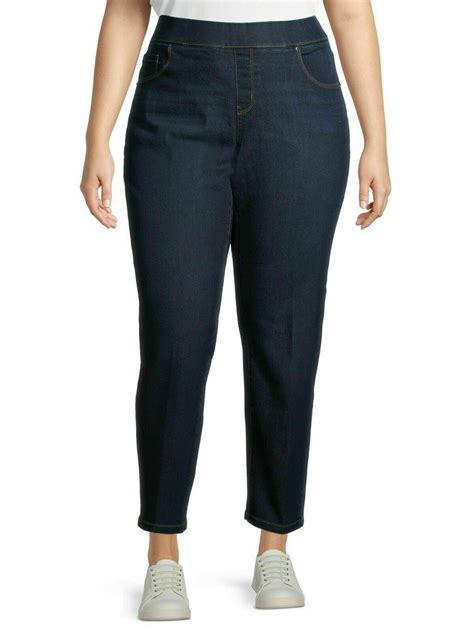 Terra &Sky JACK DAVID WOMENS PLUS SIZE Pull On Elastic Waist Stretch ...