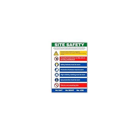 Construction Site Safety Poster: Digitally printed for Enhanced ...
