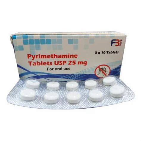 Anti Malarial - Pyrimethamine Tablets 25mg Manufacturer from Navi Mumbai