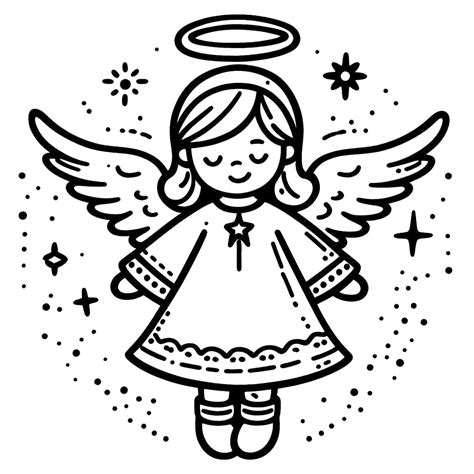 Christmas Angels coloring pages - ColoringLib
