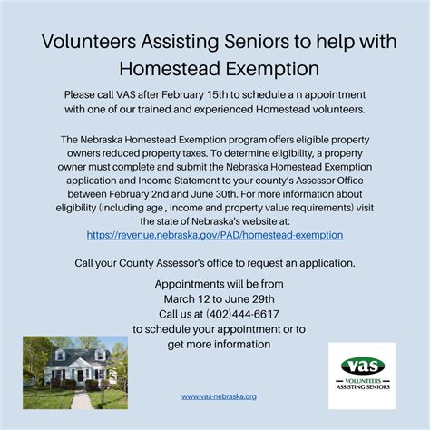 VAS-Nebraska on LinkedIn: It's Homestead Exemption time! Applications ...