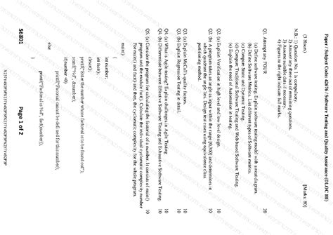STQA 10056801 BE IT SEM VII Software Testing & Quality Assurance Exam ...