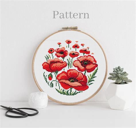 Image result for Cross Stitch Poppy Pattern