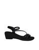 Buy Black Flat Sandals for Women by LUVFEET Online | Ajio.com