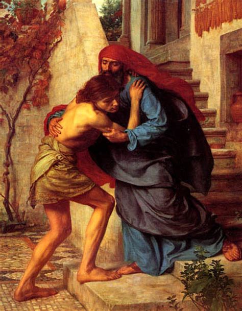 The Return Of Prodigal Son Biblical Religion Painting By | Etsy