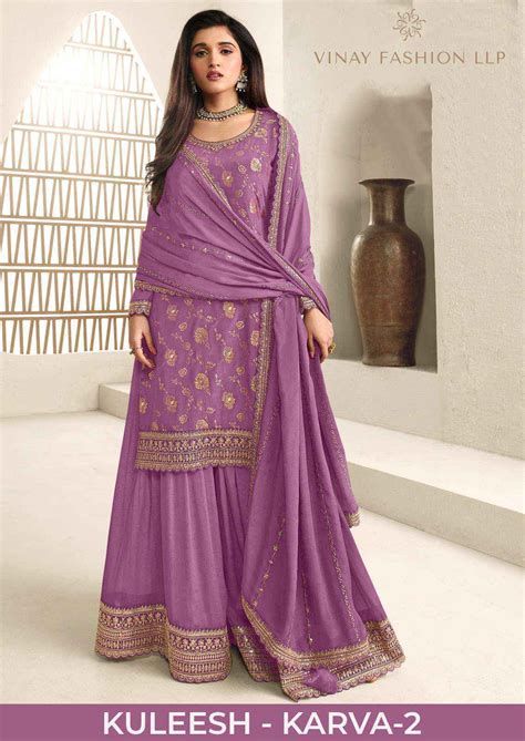 Vinay Fashion Kuleesh Karva Vol 2 Silk Dress Material 6 pcs Catalogue