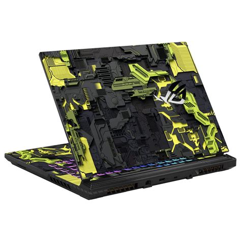 Shop Tech Green Laptop Skin for Asus | Buy Online Now – SkinsLegend