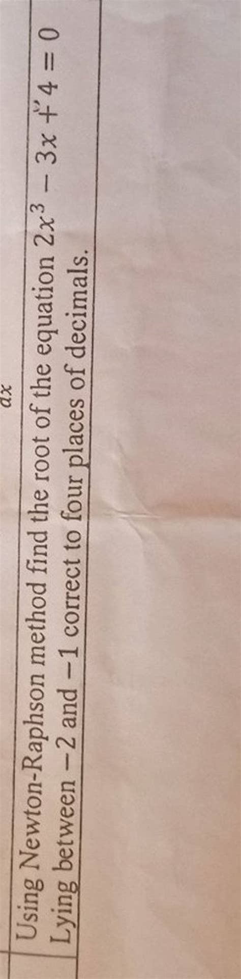 Image result for Solve Equation Using Newton-Raphson Method