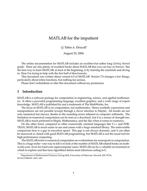 MATLAB Basic Program 的图像结果
