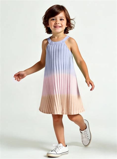 Buy Girs Ombre Pleated Dress Online at just Rs. 599.0 - 1000015380170 ...