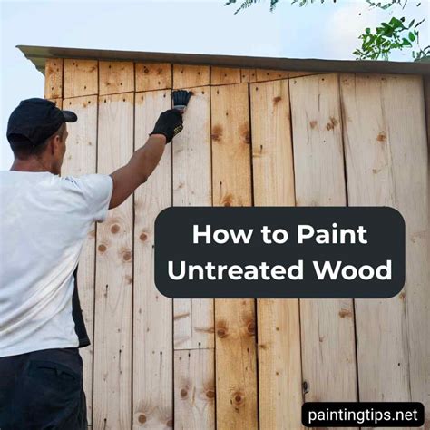 How to Paint Untreated Wood and Raw Wood Cabinets - Painting Tips