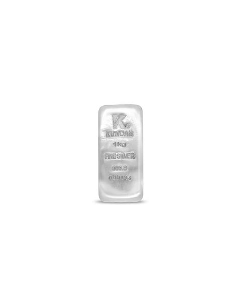 Kundan Ingot Silver Casted Bar Of 1 Kg in 24 Karat 999.9 Purity / Fine
