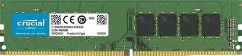 New Model Crucial 16GB Single DDR4 2666 MT/s (PC4 21300) DR x8 DIMM 288 ...