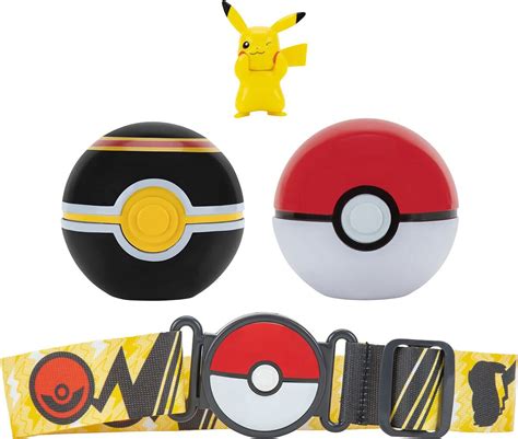 Buy PoKéMoN Clip N Go Poke Ball Belt Pikachu With Poke Ball & Premier ...