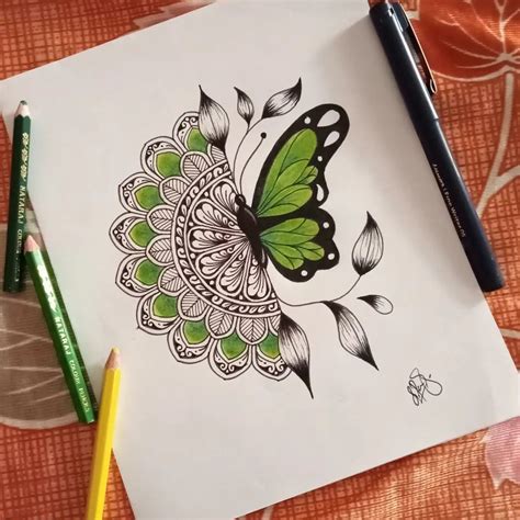 220 Half mandala art ideas | easy mandala drawing, book art diy ...
