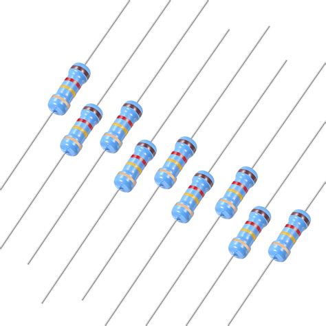 uxcell 20Pcs 120K Ohm Resistor, 1/2W 5% Tolerance Carbon Film Resistors ...