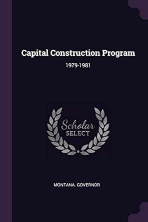Capital Construction Program: 1979-1981 : Amazon.in: Books