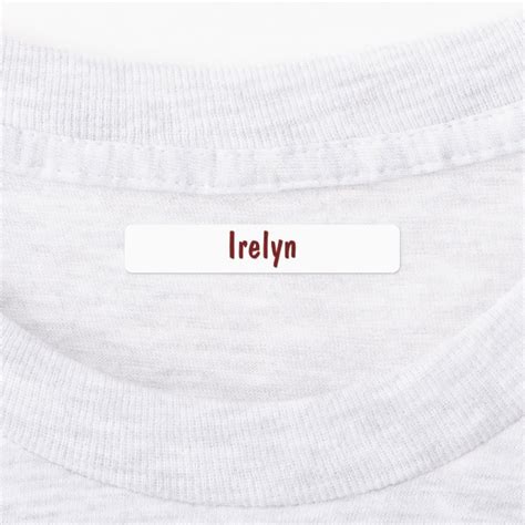 Iron on Personalized Name Labels | Zazzle