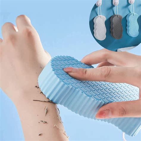 Vitalogy - Body Scrubber Exfoliating 3D Bath Sponge - Dead Skin Sponge ...