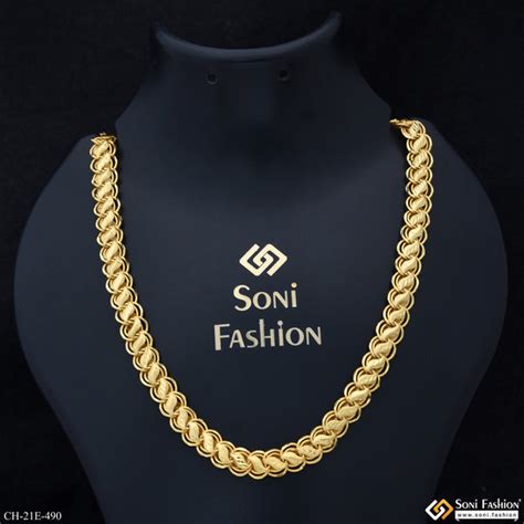 Gold Plated Chains for Men | Stylish Men’s Jewellery – Soni Fashion ...