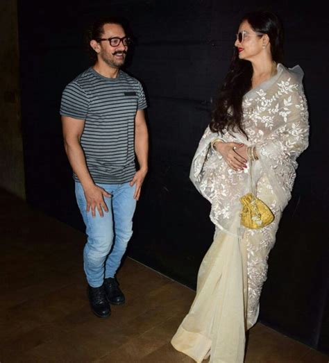 Photos of Aamir Khan fanboying over Rekha is all of us | GQ India