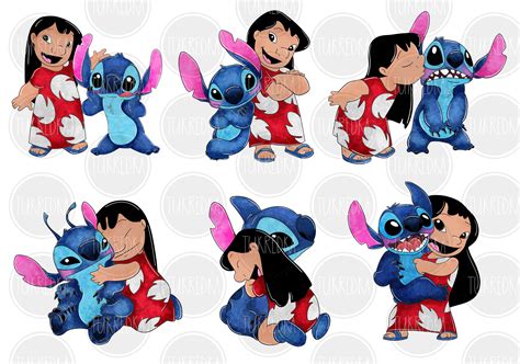 Lilo and Stitch Cute Clip Art PNG, Cartoon Clipart Sublimation PNG - Etsy