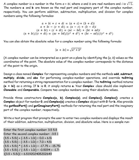 Image result for Complex Numbers a Bi