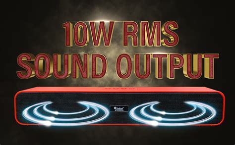 SOROO SR-588 10 Watt 2.0 Channel Soundbar (Red) Wireless, Bluetooth ...