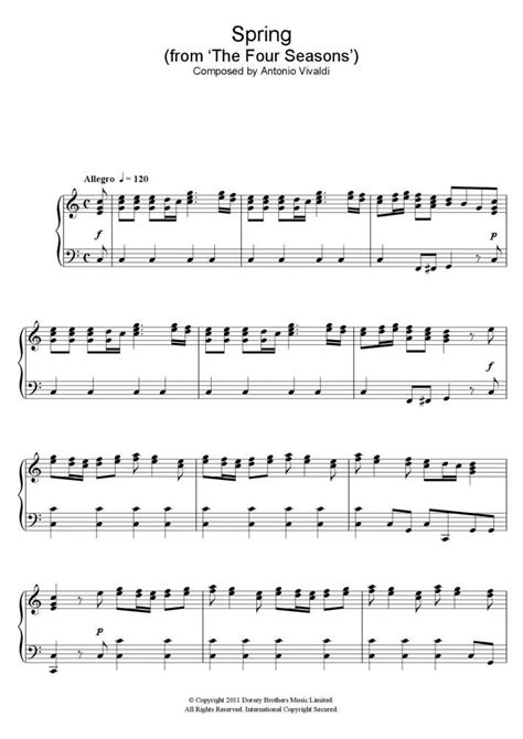 Image result for Vivaldi Spring Piano Tutorial