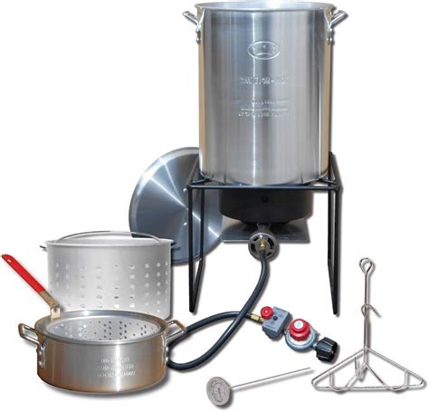 King Kooker Fry Boil Kit Turkey Fryer Outdoor Stove Burner with 29-Qt ...