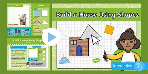 Build a House Using Shapes Interactive PowerPoint
