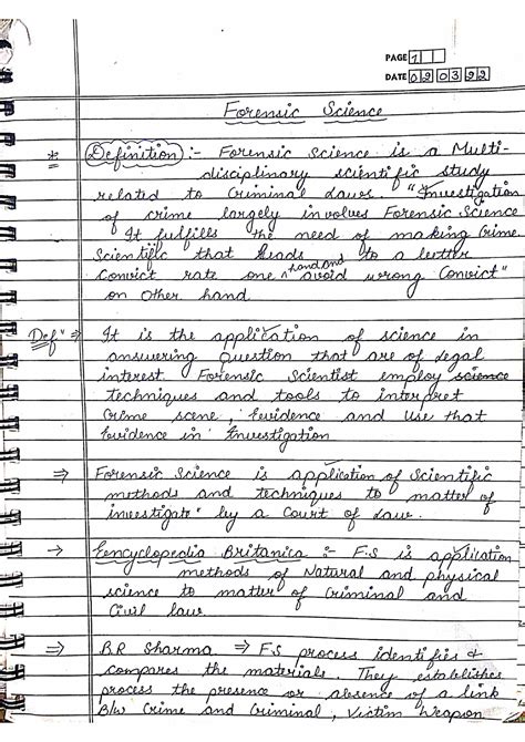 Forensic science - Studocu