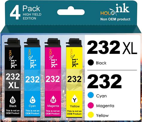 Amazon.com: 232XL Remanufactured Ink Cartridge Replacement for Epson ...
