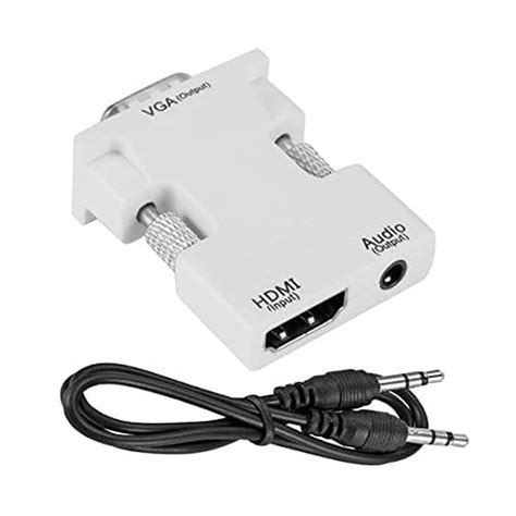 ETZIN HDMI to VGA Adapter Converter, Audio Output Computer Set-top Box ...