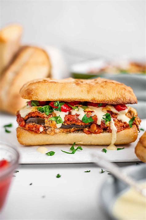 Eggplant Parmigiana Sandwich at Jake Woolley blog