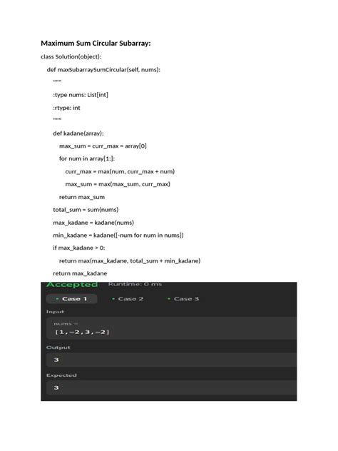 Maximum Circular Subarray Sum 的图像结果