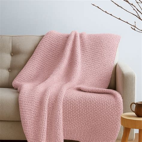 Ballet Blush Knitted Throw, Cameo Pink – haus & kinder