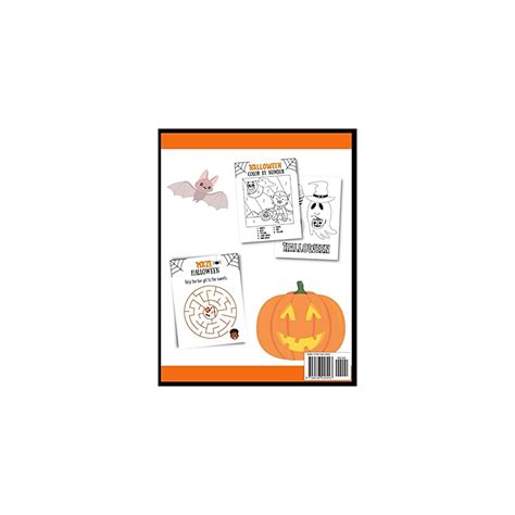 Buy Halloween Coloring and Activity Book: Mazes, Dot to Dot, Spot The ...