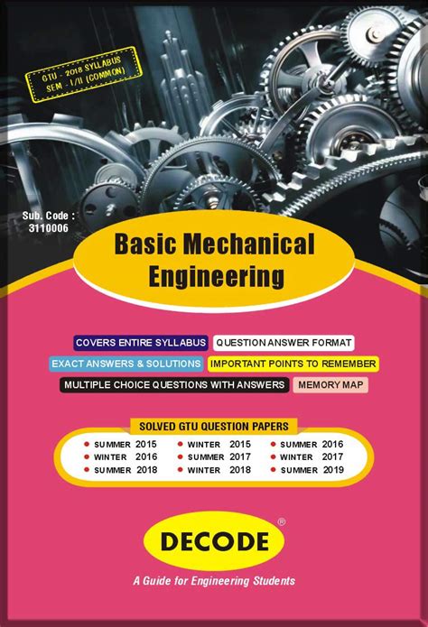 Decode Basic Mechanical Engineering for GTU 18 Course ( I - Common ...
