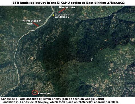 Sikkim: Landslide near NHPC’s Teesta V dam in March 2023 – SANDRP