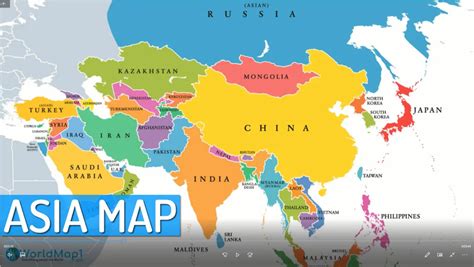Asia Political Map - Guide of the World